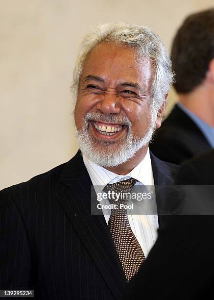 East Timorese Prime Minister Xanana Gusmao during a visit to the Anzac War Memorial on February 19, 2012 in Sydney, Australia. Mr Gusmao will visit...