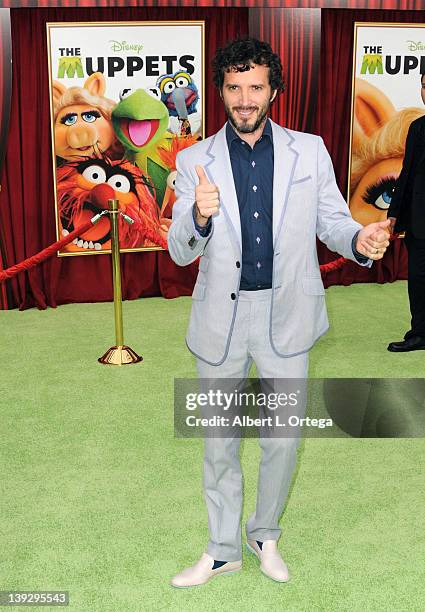 Actor Bret McKenzie arrives for "The Muppets" Los Angeles Premiere held at the El Capitan Theatre on November 12, 2011 in Hollywood, California.