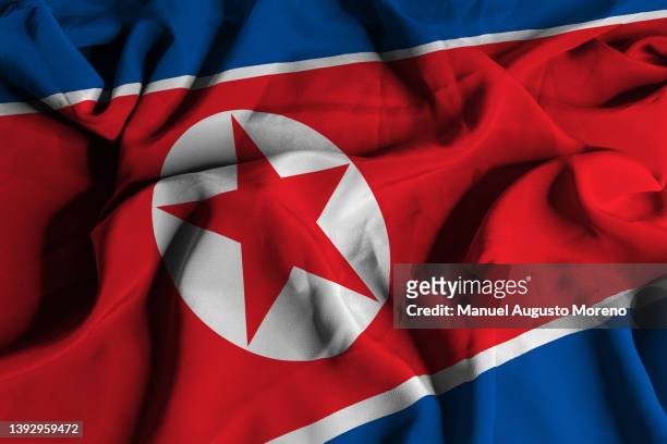 flag of north korea - 韓国文化 個照片及圖片檔