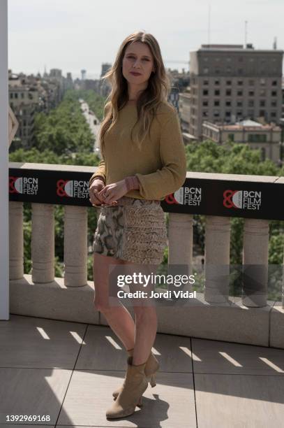 Actress Manuela Velles attends the photocall to present the film "Culpa" during Day 2 of the BCN Film Festival at Hotel Casa Fuster on April 22, 2022...