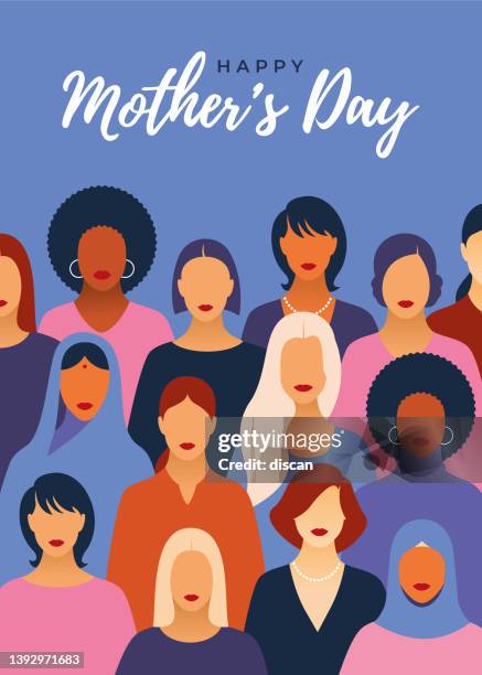 ilustrações de stock, clip art, desenhos animados e ícones de mother's day template for advertising, banners, leaflets and flyers. - dia da mãe