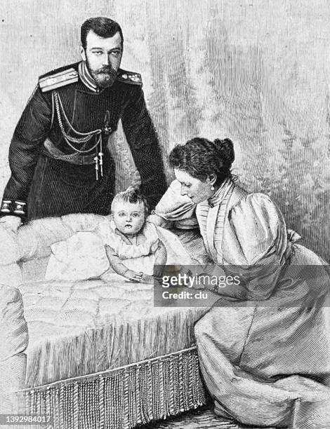 russian emperor and family - czar nicholas ii 幅插畫檔、美工圖案、卡通及圖標