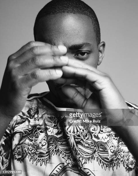 Actor Anthony Mackie is photographed for L'Officiel Australia on April 14, 2021 in New York City. PUBLISHED IMAGE.