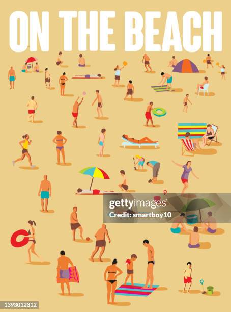 on the beach - deck chair stock illustrations