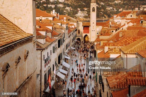 old town of dubrovnik, croatia - dubrovnik stock pictures, royalty-free photos & images