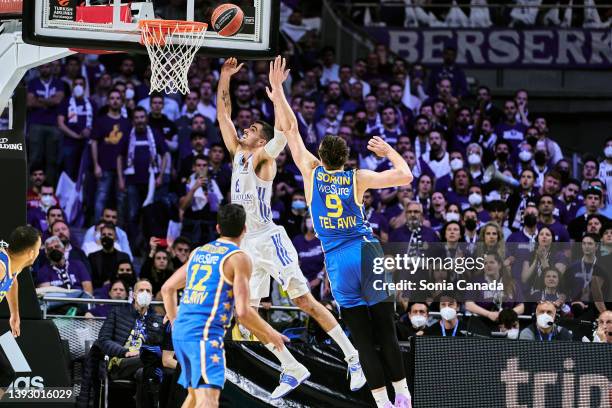 Alberto Abalde of Real Madrid in action during the Turkish Airlines EuroLeague Play Off Game 2 match between Real Madrid and Maccabi Playtika Tel...