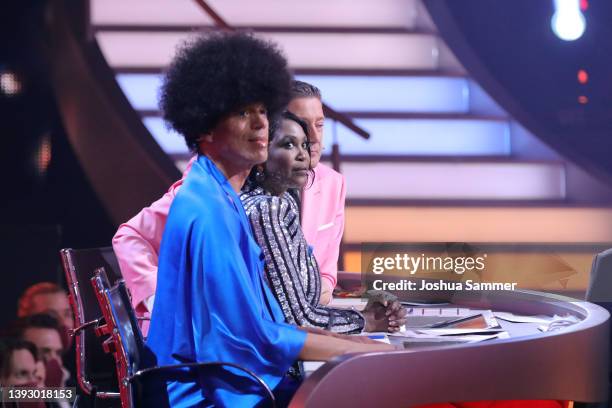 Jurors Jorge Gonzalez, Motsi Mabuse and Joachim Llambi are seen during the 8th show of the 15th season of the television competition show "Let's...