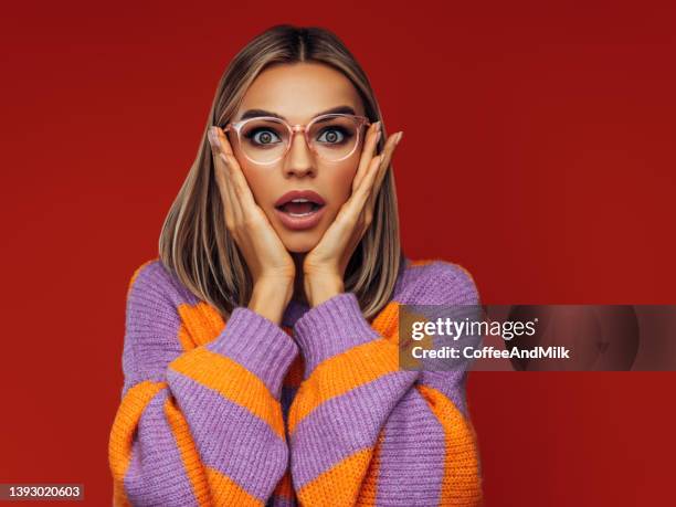 beautiful emotional woman - clothing fashion outrageous stock pictures, royalty-free photos & images