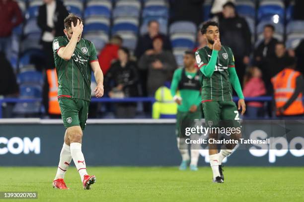 Liam Kitching of Barnsley reacts following a loss, resulting in relegation, in the Sky Bet Championship match between Huddersfield Town and Barnsley...