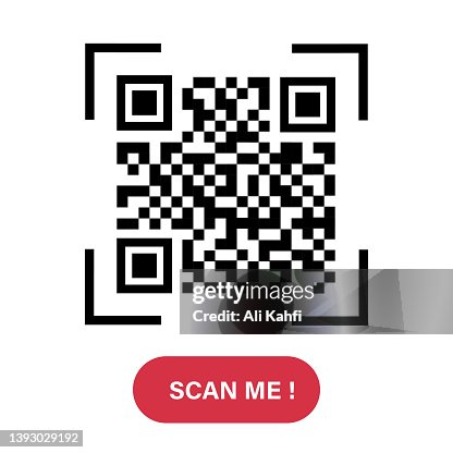 Qr Code Scan Label With Scan Me Text High-Res Vector Graphic - Getty Images