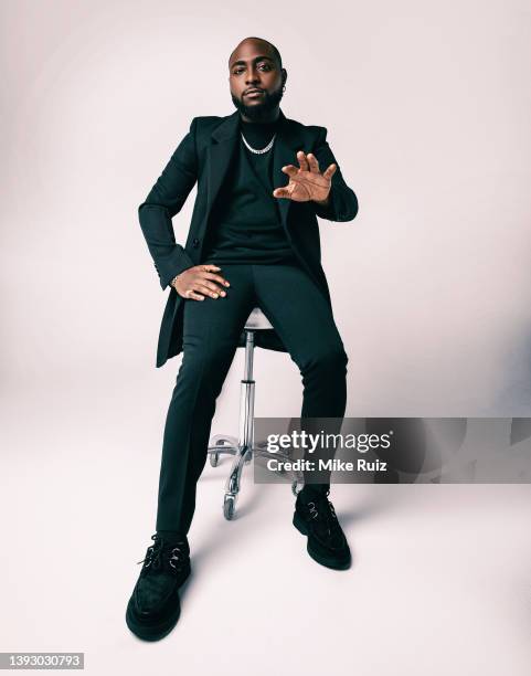 Singer/songwriter Davido is photographed for L'Officiel Australia on August 10, 2020 in New York City.