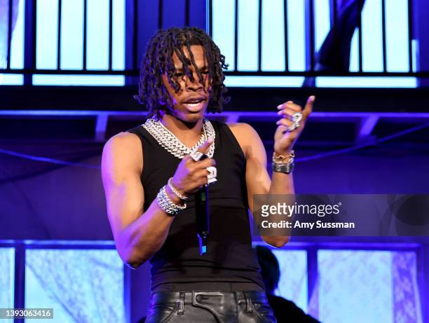 Lil Baby performs on the Coachella stage during the 2022 Coachella Valley Music And Arts Festival on April 22, 2022 in Indio, California.