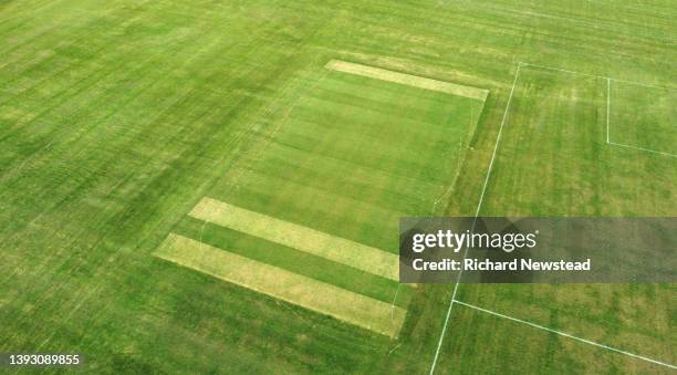 cricket field - cricket pitch stock pictures, royalty-free photos & images