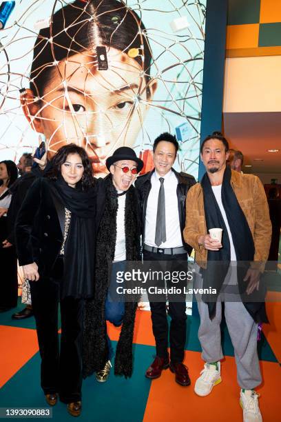 Josie Ho, Jim Chim, Kim Chan and Conroy Chan attend the 24th annual Far East Film Festival to premiere "Finding Bliss: Fire and Ice" on April 22,...