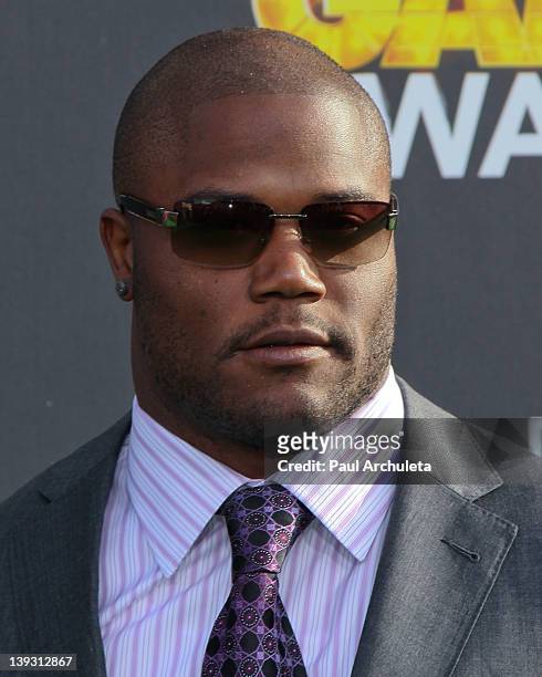 Player Michael Robinson attends the 2nd annual Cartoon Network Hall Of Game Awards at The Barker Hanger on February 18, 2012 in Santa Monica,...
