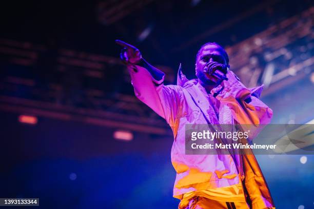Big Sean performs at the 2022 Coachella Valley Music and Arts Festival on April 22, 2022 in Indio, California.