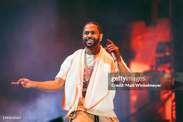 Big Sean performs at the 2022 Coachella Valley Music and Arts Festival on April 22, 2022 in Indio, California.