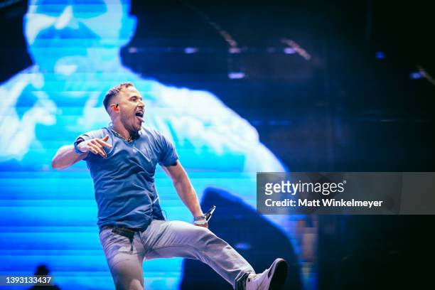 Mike Posner performs at the 2022 Coachella Valley Music and Arts Festival on April 22, 2022 in Indio, California.