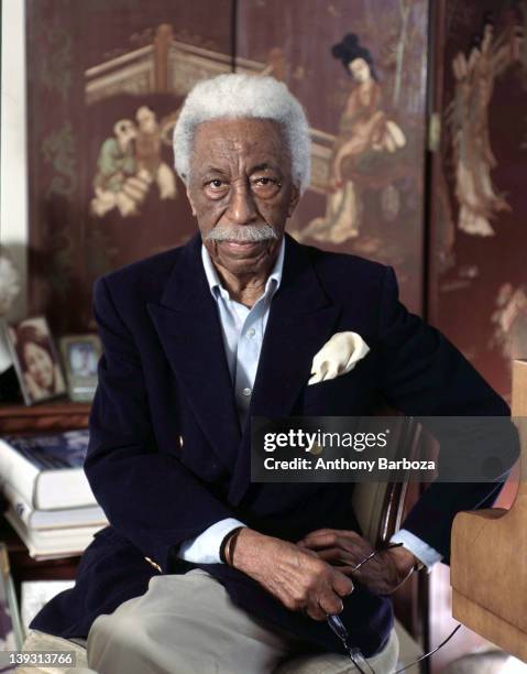 Portrait of American photographer Gordon Parks , 2005.