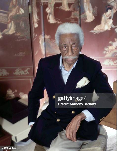 Portrait of American photographer Gordon Parks , 2005.