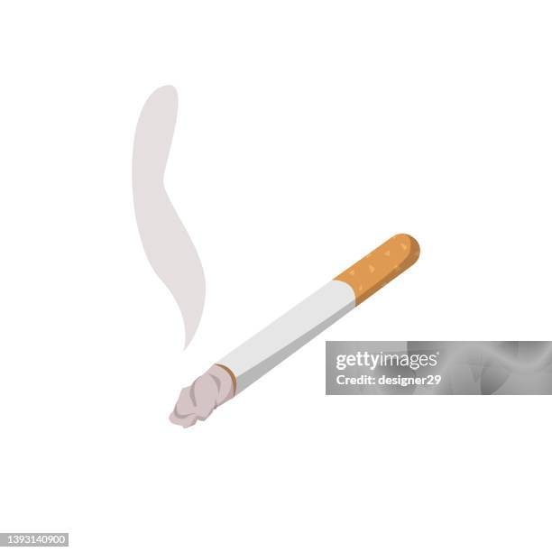 cigarette icon. - cigarette stock illustrations