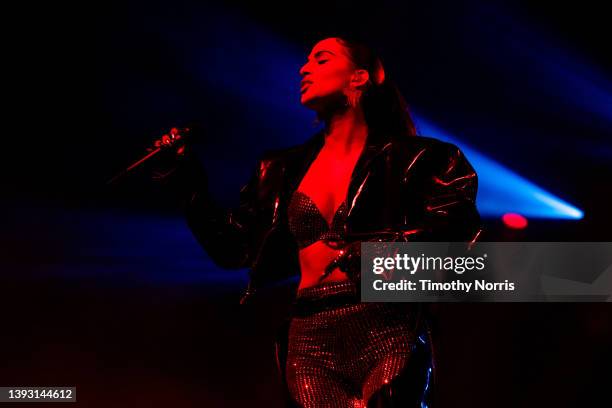 Snoh Aalegra performs at the 2022 Coachella Valley Music And Arts Festival on April 22, 2022 in Indio, California.