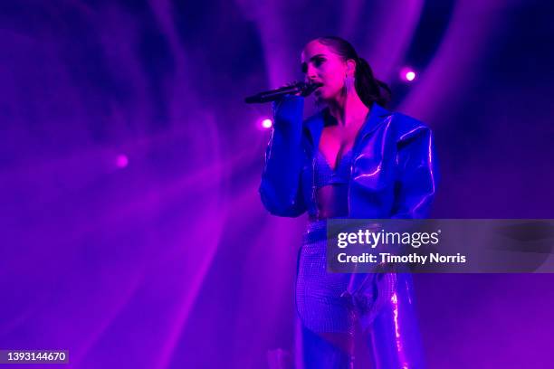 Snoh Aalegra performs at the 2022 Coachella Valley Music And Arts Festival on April 22, 2022 in Indio, California.