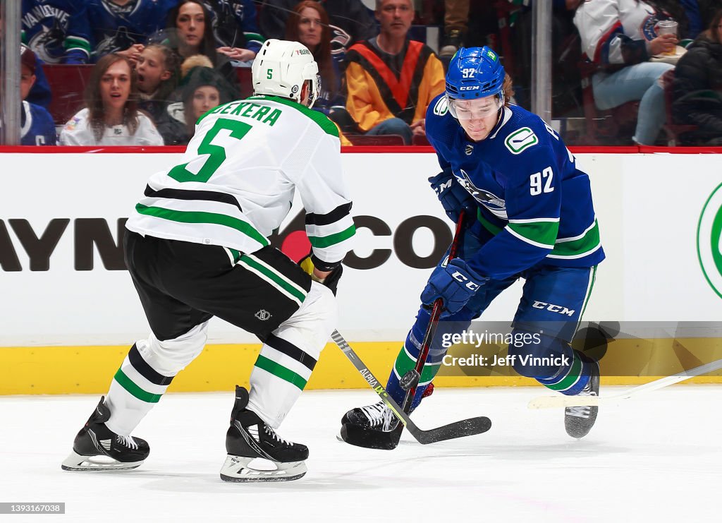 Dallas Stars v Vancouver Canucks