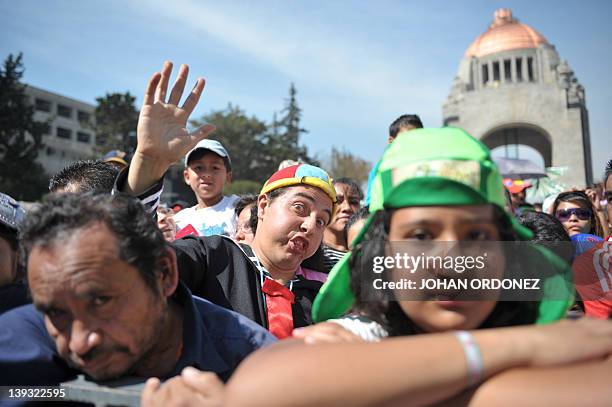 People disguised as characters of famous Latin American TV series "El Chavo del Ocho" and "El Chapulin Colorado" starred by Mexican artist Roberto...