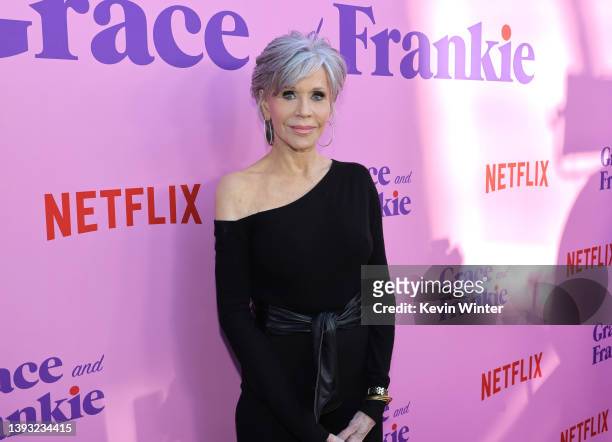 Jane Fonda attends the Los Angeles Special FYC Event For Netflix's "Grace And Frankie" at NeueHouse Los Angeles on April 23, 2022 in Hollywood,...