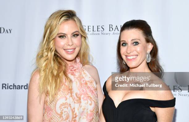Tara Lipinski and Bari Milken Bernstein attend the 2022 Los Angeles Ballet Gala honoring Bernstein at The Eli and Edythe Broad Stage on April 23,...