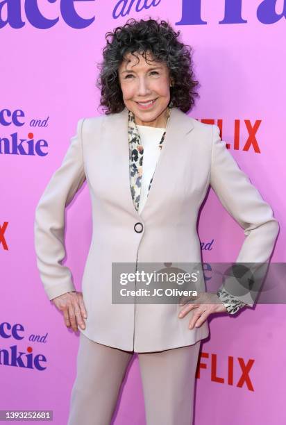 Lily Tomlin attends the Los Angeles Special FYC Event For Netflix's "Grace And Frankie" at NeueHouse Los Angeles on April 23, 2022 in Hollywood,...