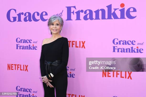 Jane Fonda attends the Los Angeles Special FYC Event For Netflix's "Grace And Frankie" at NeueHouse Los Angeles on April 23, 2022 in Hollywood,...