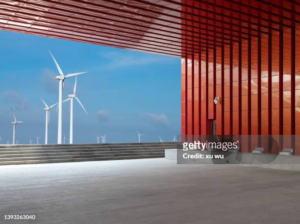 wind power - wind power city stock pictures, royalty-free photos & images