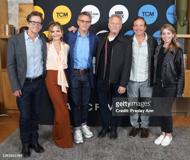 Special guests Kevin Bacon, Kyra Sedgwick, Tim Daly, Paul Reiser, Steve Guttenberg, and Emily Smith attend the screening of "Diner" during the 2022...