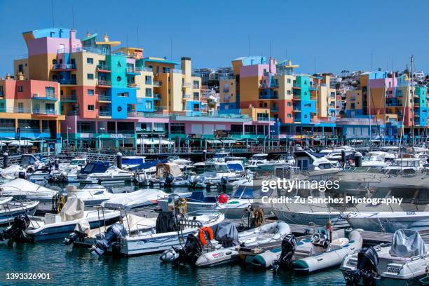 marina albufeira - albufeira stock pictures, royalty-free photos & images