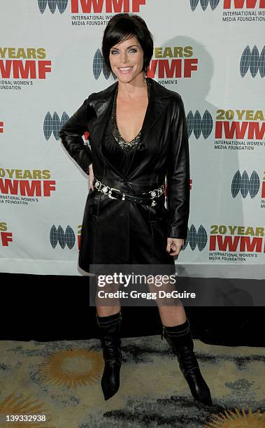 Lesli Kay arrives at The International Women's Media Foundation's 2010 Courage in Journalism Awards held at the Beverly Hills Hotel on October 21,...