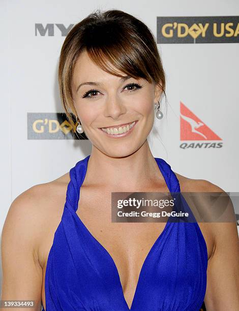 Zoe Naylor arrives at G'Day USA 2010 Los Angeles Black Tie Gala held at Hollywood & Highland on January 16, 2010 in Hollywood, California.