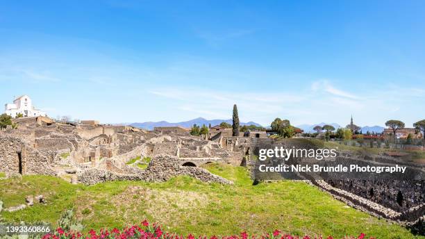 ruins of pompeii, italy. - pompeii stock pictures, royalty-free photos & images