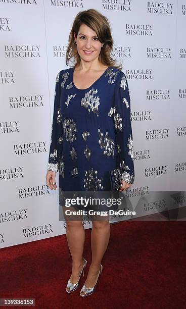 Nia Vardalos arrives at the opening of the new Badgley Mischka flagship store on Rodeo Drive on March 2, 2011 in Beverly Hills, California.