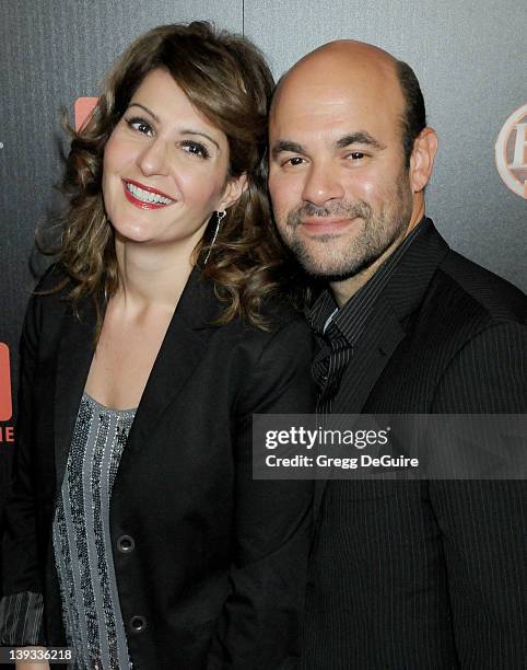 Nia Vardalos and Ian Gomez arrive at TV Guide Magazine's Hot List Party at SLS Hotel on November 10, 2009 in Los Angeles, California.