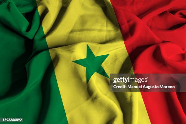 flag of senegal - senegal stock pictures, royalty-free photos & images