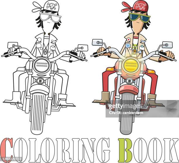 coloring book - comic book page stock illustrations