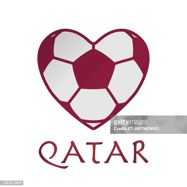 katar fußball liebe - rendered illustrations of qatar 2022 venues stock-grafiken, -clipart, -cartoons und -symbole