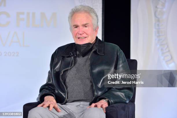 Special guest Warren Beatty speaks onstage during the screening of “Heaven Can Wait” during the 2022 TCM Classic Film Festival at the The Hollywood...