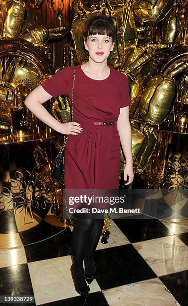 Alexandra Roach attends a dinner following the Mulberry Autumn/Winter 2012 show during London Fashion Week at The Savile Club on February 19, 2012 in...