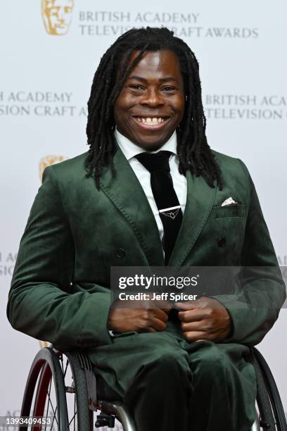 Ade Adepitan attends The British Academy Television Craft Awards at The Brewery on April 24, 2022 in London, England.