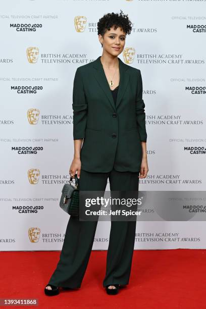 Nathalie Emmanuel attends The British Academy Television Craft Awards at The Brewery on April 24, 2022 in London, England.