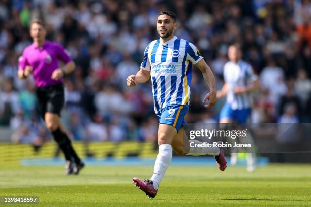 Neal Maupay of Brighton & Hove Albion during the Premier League match between Brighton & Hove Albion and Southampton at American Express Community...