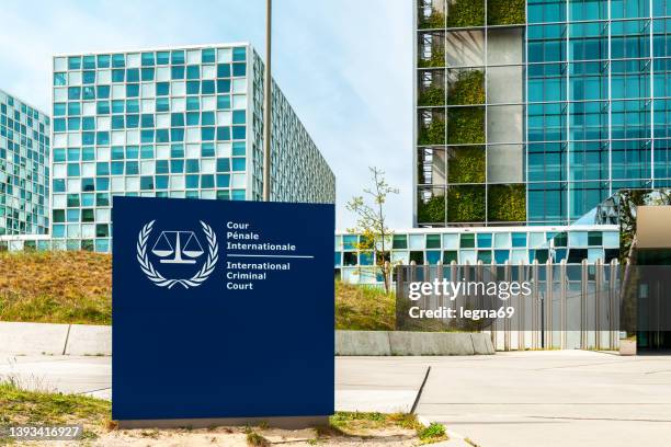 la hague : the international criminal court - criminal justice imagens e fotografias de stock